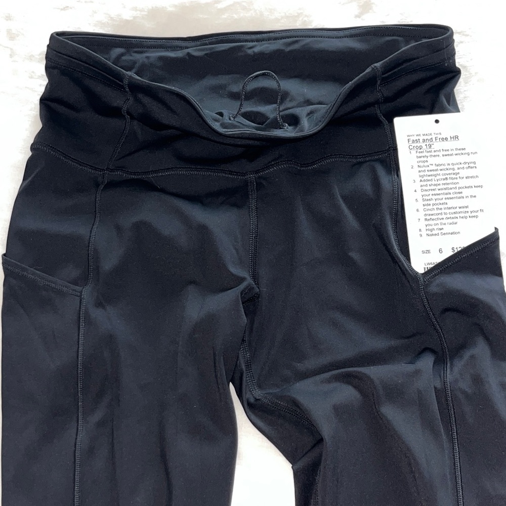Lululemon Athletica Black Cropped Pants - Picture 4 of 7